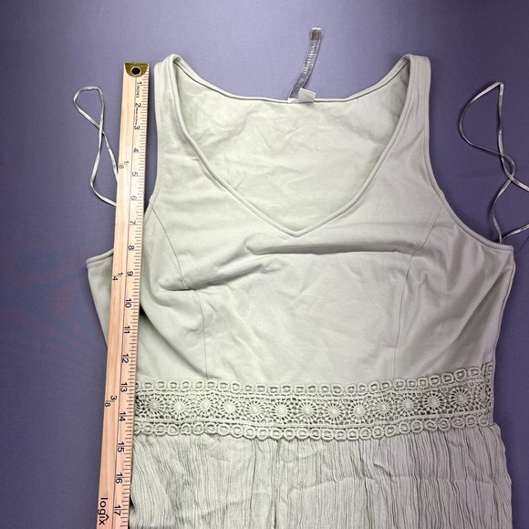 Maxi Dress Cottagecore Light Green Size M LC Lauren Conrad Romantic Party‎ - Picture 4 of 12